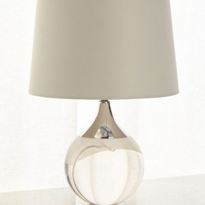 Серебряная настольная лампа "Милуоки"