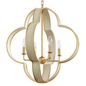 Бежевая люстра "Палмер"