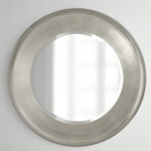 Серебряное настенное зеркало "Рассел"