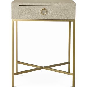 Бежевая прикроватная тумба "Далтон"