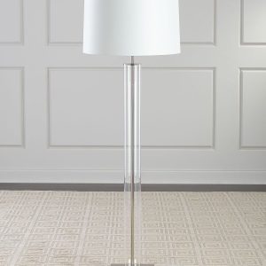 Серебряная напольная лампа "Томас"