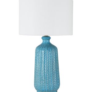 Бирюзовая настольная лампа "Галифакс"