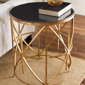 Золотой приставной столик "Доминик"