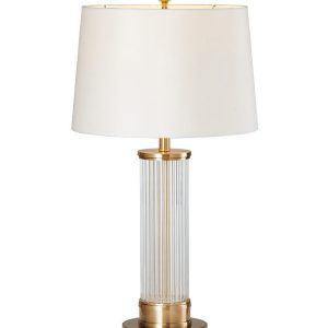 Стеклянная настольная лампа "Ретт"