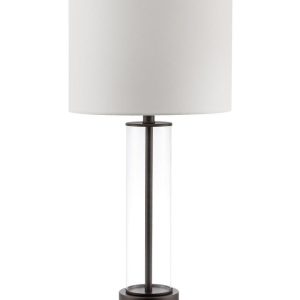 Чёрная настольная лампа "Линетт"