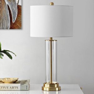 Золотая настольная лампа "Линетт"