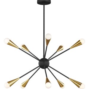 Чёрно-золотая люстра "Джейкоб"