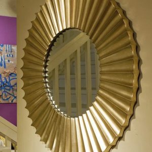 Зеркало в круглой золотой раме "Гарднер"