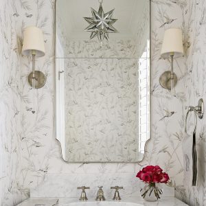 Зеркало в серебряной раме "Тартюф"