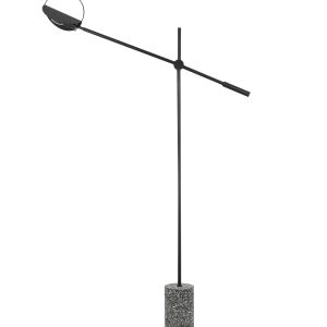 Чёрная напольная лампа "Линн"