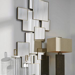 Золотое зеркальное панно "Сорен"