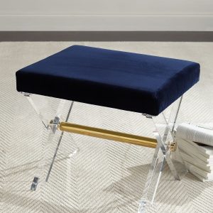 Синяя банкетка "Эйдан"