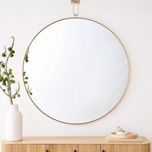 Золотое настенное зеркало "Найт"