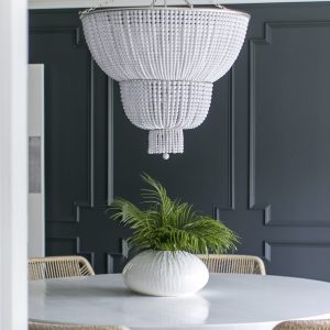 Большая серебряная люстра “Бувье”