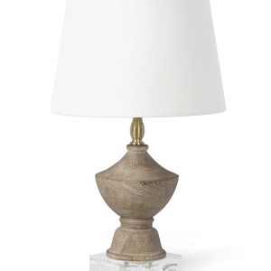 Деревянная настольная лампа "Беатрикс"