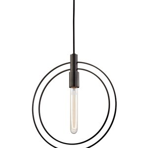 Чёрный подвесной светильник "Бекки"