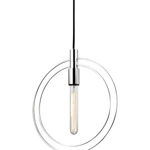 Серебряный потолочный светильник "Бекки"