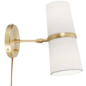 Золотое бра "Флемиш" с проводом