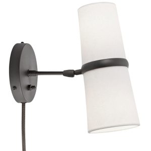 Чёрное бра "Флемиш" с проводом