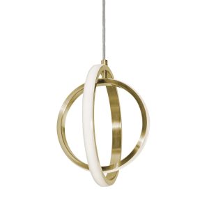 Золотой светодиодный подвес “Глоу”