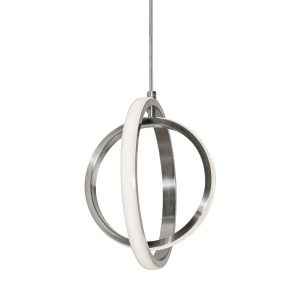 Серебряный светодиодный подвес "Глоу"