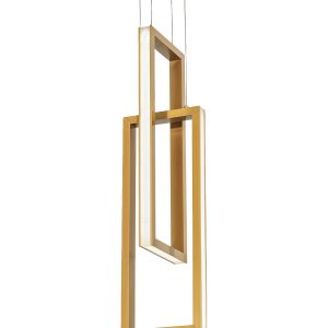 Золотой светодиодный подвес "Ульрих"