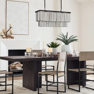 Люстра c подвесами из перламутра «Авиано»