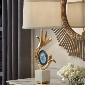 Настольная лампа с агатом "Эдеса"