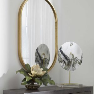 Золотое настенное зеркало "Хоггарт"