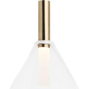 Золотой подвесной светильник "Мезз"