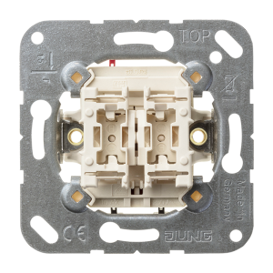 505TU Выключатель 2-клавишный 10A самовозвратный