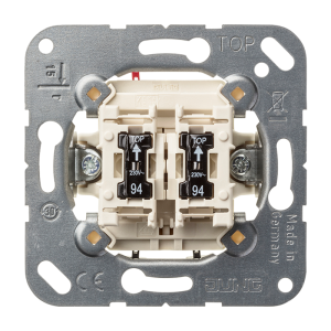 505U5 Выключатель 2-клавишный 10A с лампами подсветки