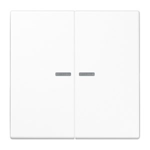 LS995KO5WW Клавиша двойная с окошками - LS (белый)