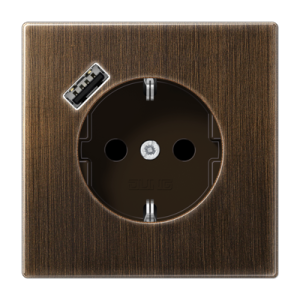 SCHUKO® socket with USB charger, ME1520-18AAT