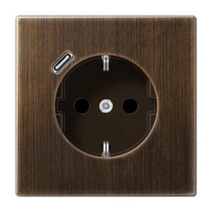 SCHUKO® socket with USB charger, ME1520-18CAT