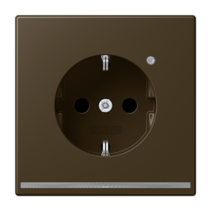 SCHUKO®-розетка, 16 A 250 В ~, с ориентационной светодиодной подсветкой, с дополнительной защитой,, thermoplastic lacquered, Серия LS, латунь Antik, ME1520-OATLNW