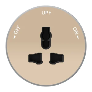 MULTITRACK Розетка универсальная круглая 13 А/250 В ПЕСОЧНЫЙ