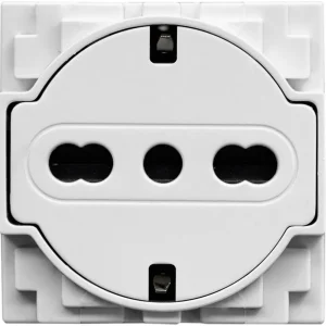 Vanguard Valero Розетка нем./итал.станд. с плоской лицевой панелью 10/16А 2 модуля